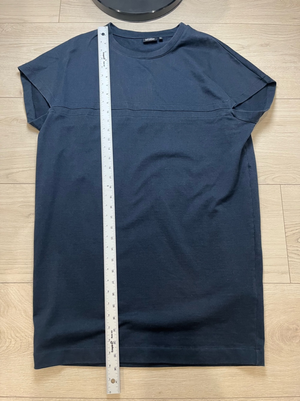 Kate Spade dress Saturday Crew Neck Dress Navy  Short Sleeve T-Shirt Women Small - Picture 4 of 8